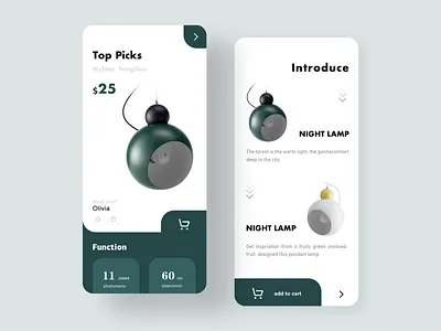 first shot-electricity-Lamps and lanterns ui 商品 灯 电商 设计 购买