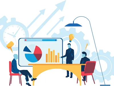 Company 2d art design illustration ui ux vector