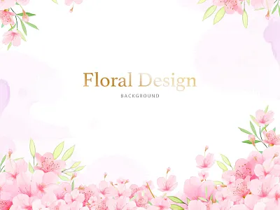 beautiful cherry blossom invitation card template background beautiful blossom card cherry decoration decorative design floral flower greeting illustration invitation nature pink sakura spring template vector wedding