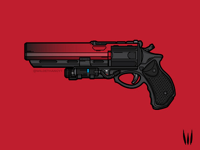 Eyasluna adobe illustrator destiny eyasluna hand cannon illustration line art vector vector art weapon