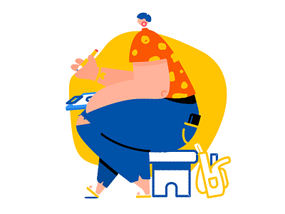 Class character class illustration school university vector woman
