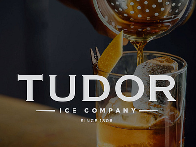 Tudor Ice Company branding design logo