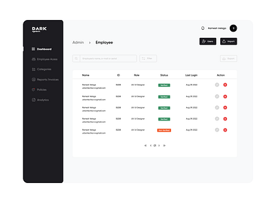 Reimbursement Dashboard admin dashboard dark ui dashboard dashboard employee reimbursement employee reimbursement dashboard fee reimbursement financial management reimbursement transportation reimbursement ui ui dashboard