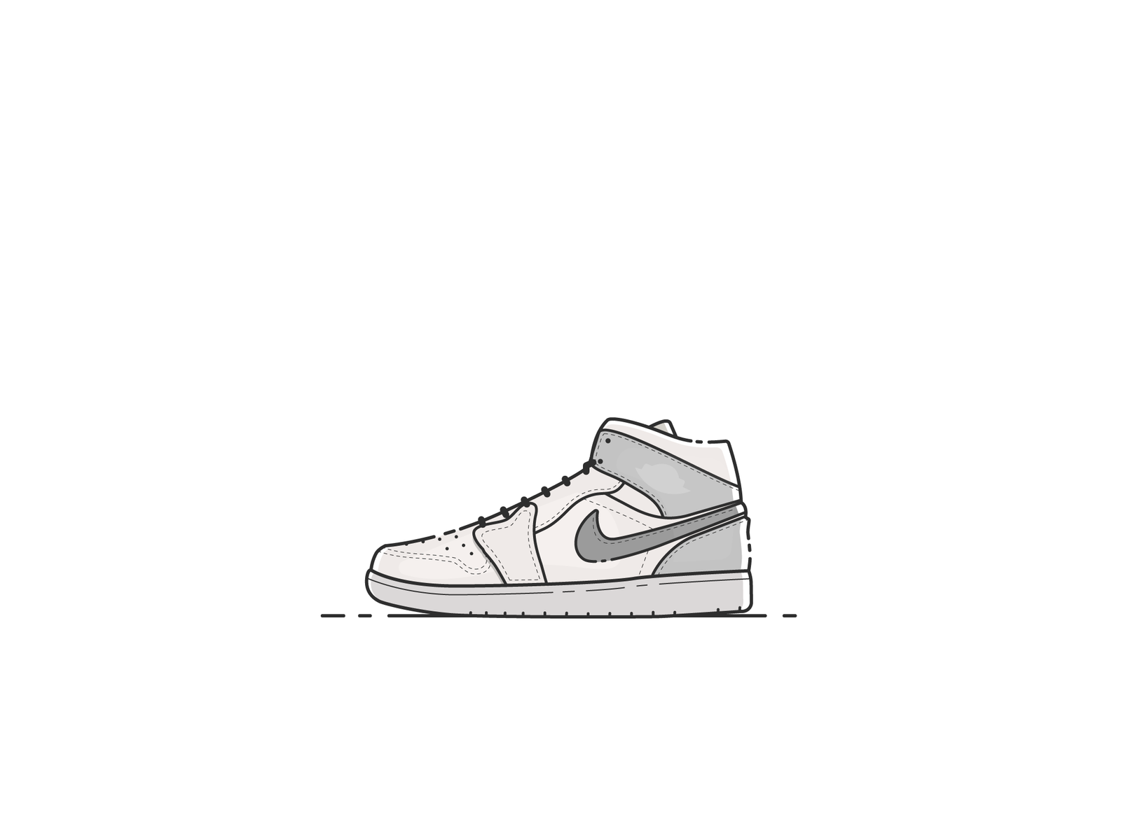 nike jordan 1 sketch