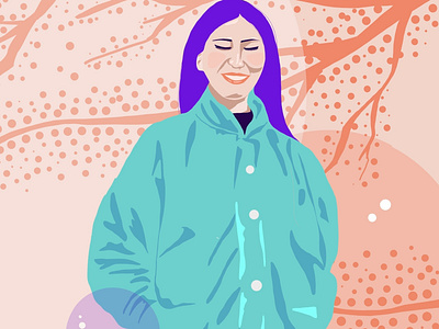 Mom when she was at her 20s part 2. adobe aftereffect design illustration procreate