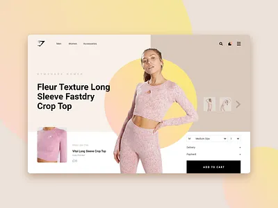Exploration - 05 clothing clothing brand clothing company concept creative design dress ecommerce fashion gym gymshark hero section minimal top tops ui ux web website