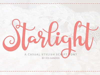 Starlight Script Style blogging font branding bride calligraphy card casual chic children cute fonts elegant feminine font girly headline invitation logo romantic script stylish wedding wedding font