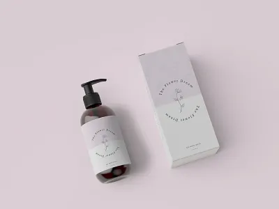 The Flower Dream Shampoo adobe branding branding design design graphic design logo packaging pastel pastel color vector