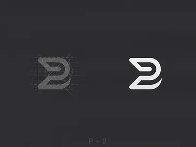 P+2 abstract branding branding design design icon illustration letter lettering lettermark logo logotype mark negative space typography vector