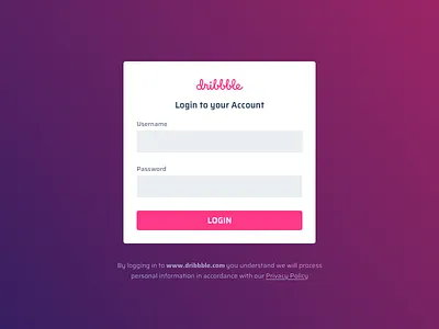 Dribbble Login Page Design clean ui dailyui design dribbble dribbble best shot dribbble login page landing page login login design login form login page login screen simple design ui ui design uiux ux ux design ux ui design uxui