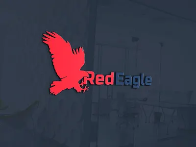 Red Eagle adobe photoshop logo real estate logo
