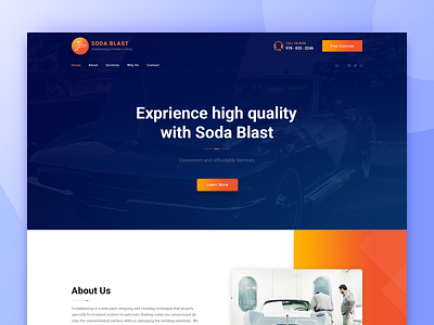 Soda Blast agency branding design graphic rezfelix slide slider template theme design theme for wordpress typography ui ui design ux web webdesign website wordpress