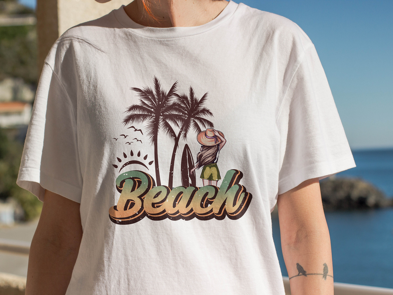 Beach T-shirt Design | Beach Shirt Design | Beach Tee by Mousumi Akter ...