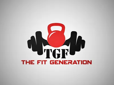 Fitness GYM LOGO barbell branding design fitness fitness logo flat logo gym logo logo logo design logodesign