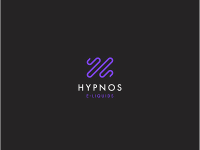 Hypnos E-liquids Logo arguile badge black brand branding e liquid h letter h logo hypnosys liquid liquids narguile purple smoke snake vapes