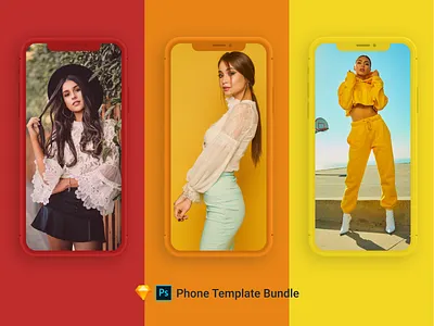iPhone X Clay Template/Mockup Bundle [PSD] [Sketch] iphone mockup iphone mockup template iphone mockups iphone template iphone x iphone x mockup iphone xs iphone xs mockup iphonexs mockup template photoshop mockup photoshop template photoshop templates psd design psd mockup psd mockups psd template red orange yellow sketch sketch template