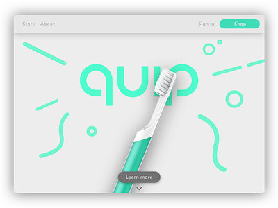 Daily UI #003 - Landing Page 003 daily 100 challenge daily ui dailyui design landingpage quip ui ux website