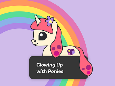 Unicorn Title Slide bronycon flat minimal music my little pony pony rainbow unicorn vector
