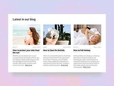 Daily UI #35 035 blog design blog post dailyui design