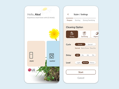 007 Mobile UI Setting dailyui mobile setting