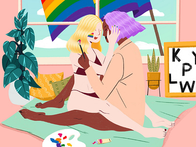 loveislove color illustration pride stonewall
