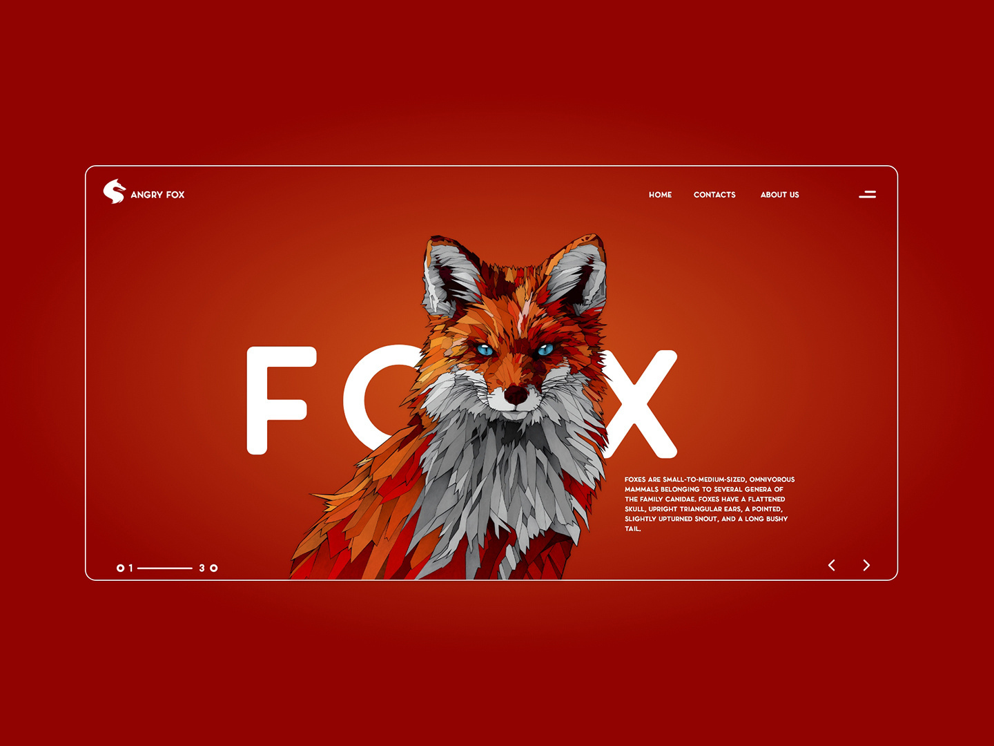 Example of fox landing page