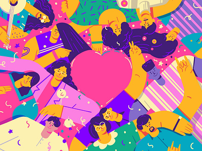 Spread the love 💖 art characters couples design flower love loveislove music people pet