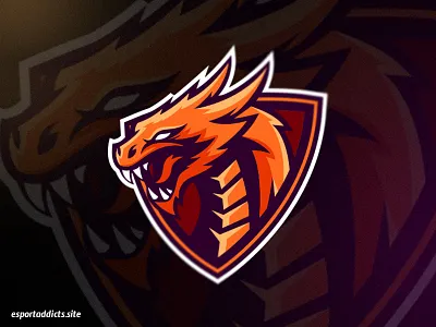 Dragon E-Sport Logo animal basketball character computer design dragon esport esportaddicts esportlogo football game gamer gaming illustration logo mascot mascotlogo mythology player sport