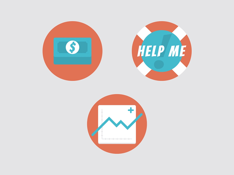 Money - Animated icons 2d after effects animation circle design icons illustration money motion graphics test vector