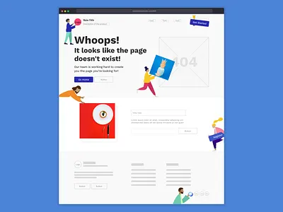 404 UI Ninja Challenge 404page design illustration ui user experience design vector