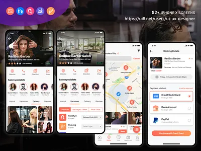 Beauty & Salon App barber app barbershop beauty app salon app spa app