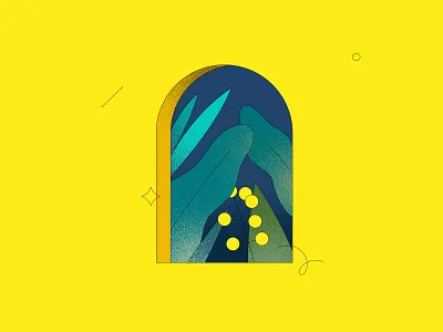 Window | 03 dissolve illustration line nature plant plants window window illustration yellow