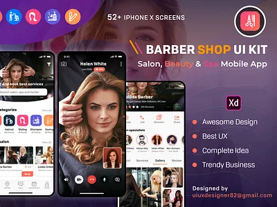 Barber & Salon App barber barbers barbershop beauty spa salon app saving trimming