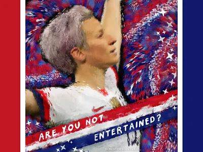 Megan Rapinoe Fan Art fifa football impressionism soccer app sports sports art usa uswnt world cup