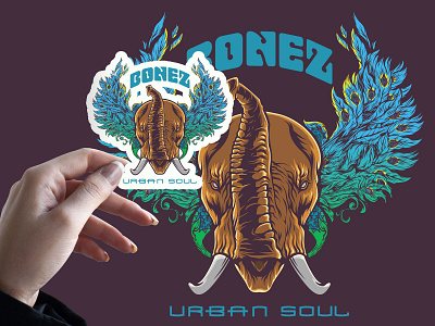 Bonez Stiker design illustration sticker sticker design stickers