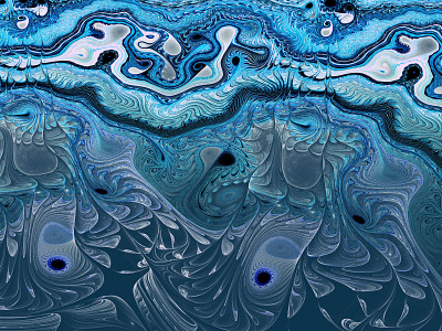 Blue Richness abstract abstract art bold contemporary contemporary art design ethereal expression expressionism fine art fine arts fractal fractals illustration inspirational inspired surreal visionary