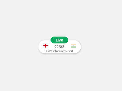 Daily UI Shot #013 clean dailyshot dailyui design google livescore minimalistic pinned portfolio practice scoreboard ui ux