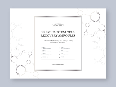Cosmetic brand 'DANCHEA' Packaging bio brand brand design brand identity branding cell cosmetic cosmetic logo cosmetics hospital logo logo deisgn logodesign media medicine package package design packaging stem cell