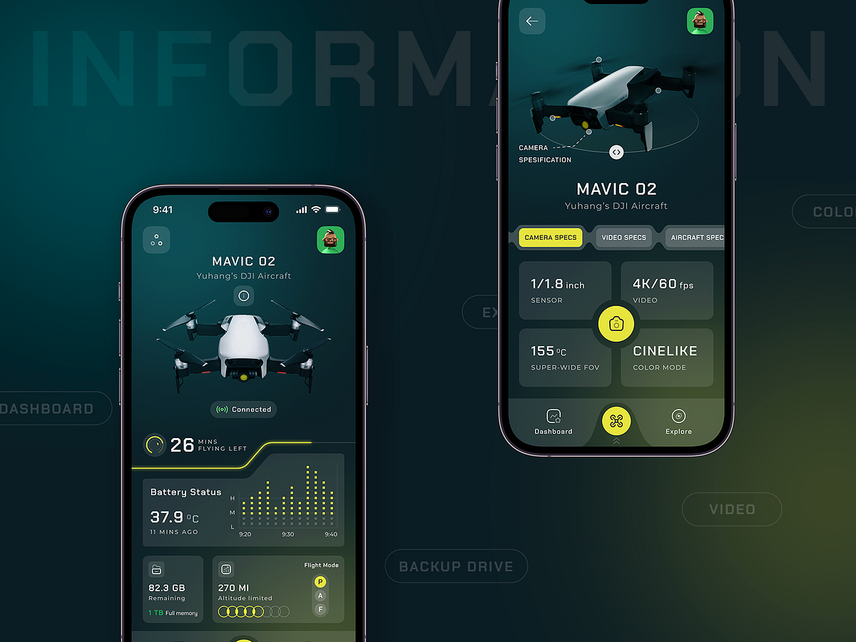 Drone Controller App by MindInventory UI/UX for MindInventory on Dribbble