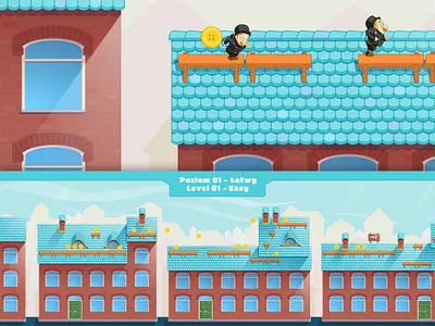 Ekochron Chimney Sweep 4/6 characterdesign chimneybench chimneysweep game leveldesign platformer roofs tile
