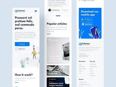 Controlling expenses app website mobile adobexd application blue branding design expenses filiphies illustrator mobile mobile web training ui ui ux design ui design uipractice ux ux design web web deisgn website