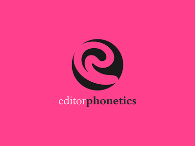 Editor Phonetics design icon illustration logo typography