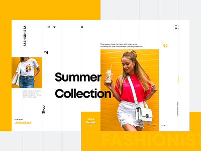 Online store company design designer desktop ecommerce home jetup jetup digital landing online store shop store ui ux webdesign website