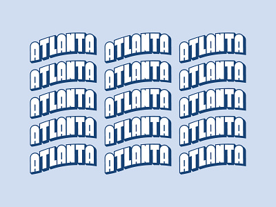A Post Card for Atlanta, Alt atlanta blue branding digital georgia icon illustration logomark minimal simple typography vector