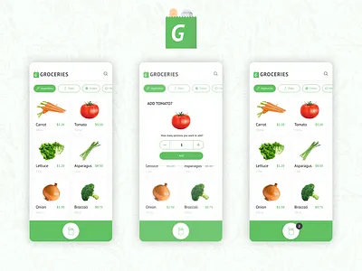 Groceries App Concept Challenge for Uplabs app application concept groceries ios ui ui ux design uiux ux ux designer