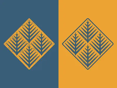 Fern Brand Thingy 2d brand branding conifer emblem fern ferns leaf leaves logo logomark needles pattern pine plant tree