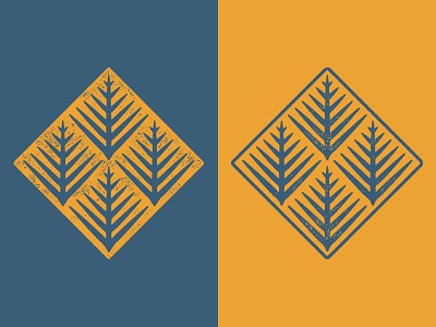 Fern Brand Thingy 2d brand branding conifer emblem fern ferns leaf leaves logo logomark needles pattern pine plant tree