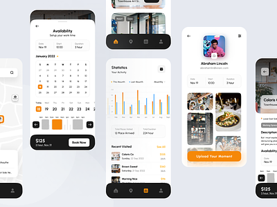 Coworking booking mobile app booking coworking designsystem figma freelancer graphic design indonesian mobile app profile