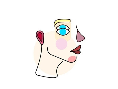 Face branding design graphicdesign icon illustration logo poppunk poprock vector