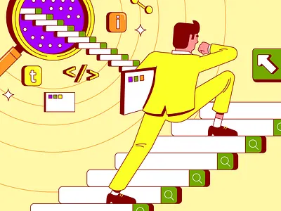 SEO Illustration editorial illustration search engine seo